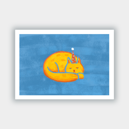 Greeting Card - Party Cat