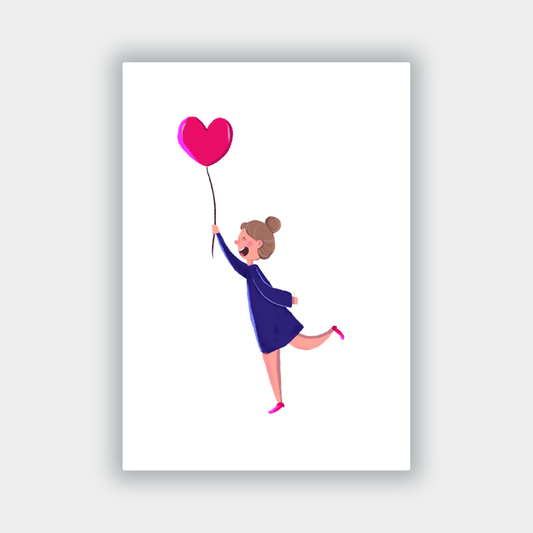 Greeting Card - Liefdevolle Luchtvaart