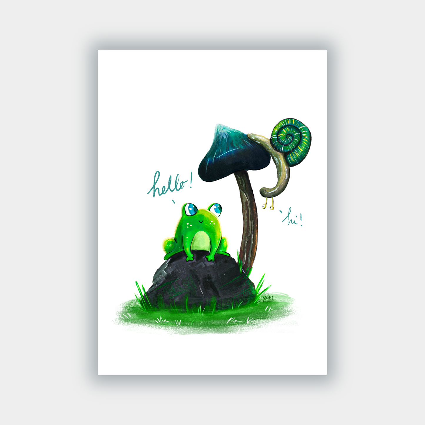 Greeting Card - Meet cute in the Swamp