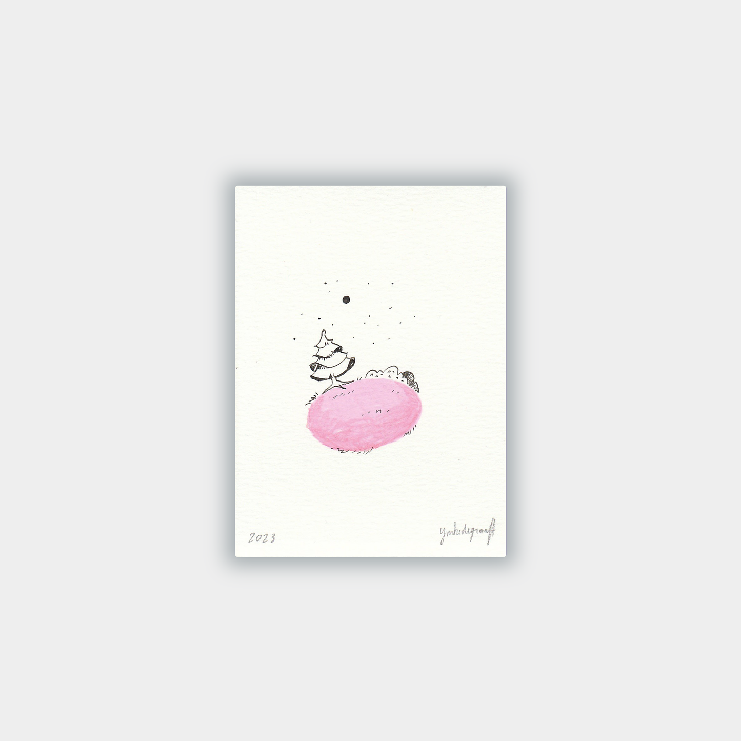 Tiny art - Night Sky Pink