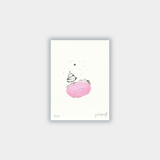 Tiny art - Night Sky Pink